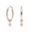 Little Star Silver Hoop Earring HO-2739